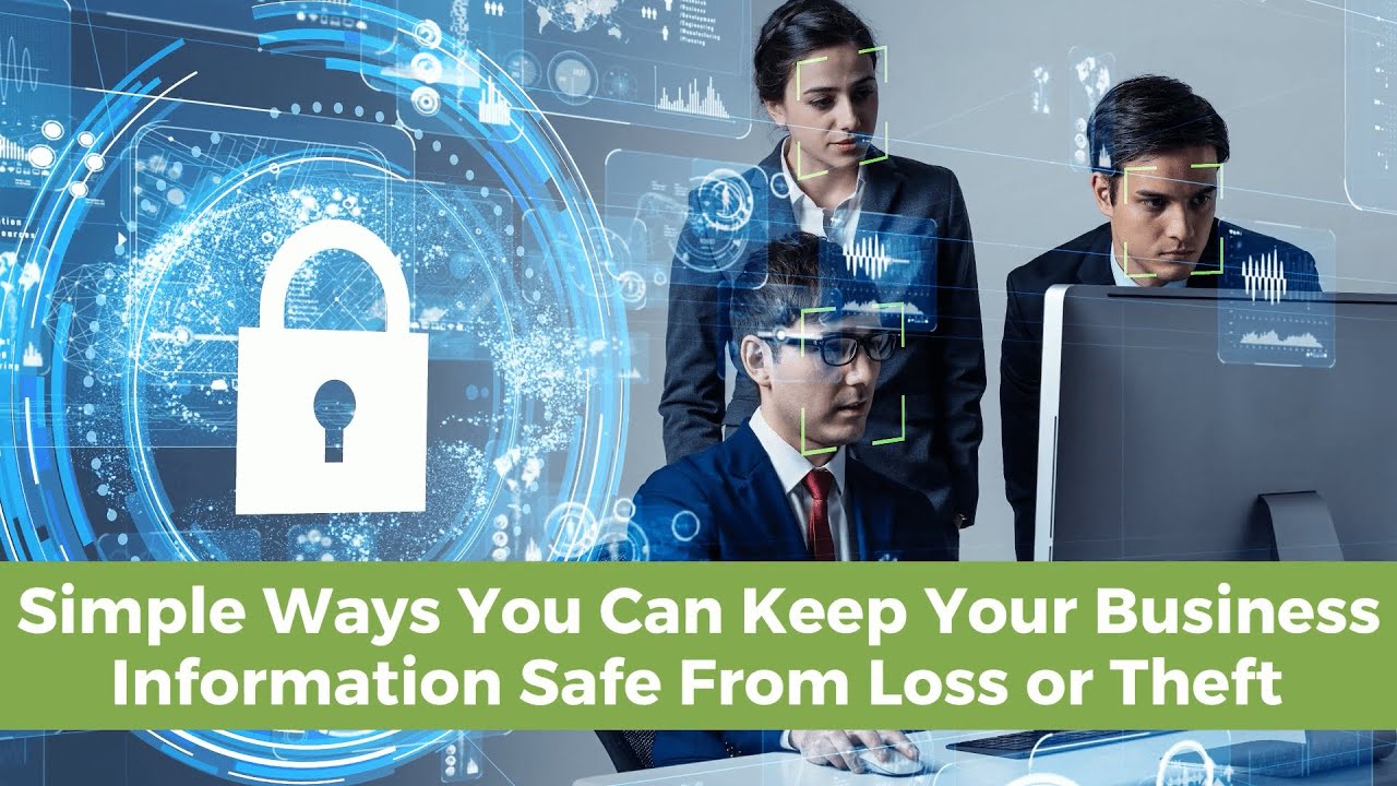 graphical illustration of business security, employees making their business safe